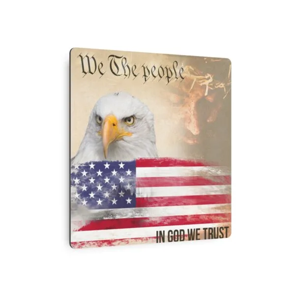 We The People - Metal Art Sign (Square) - Image 3