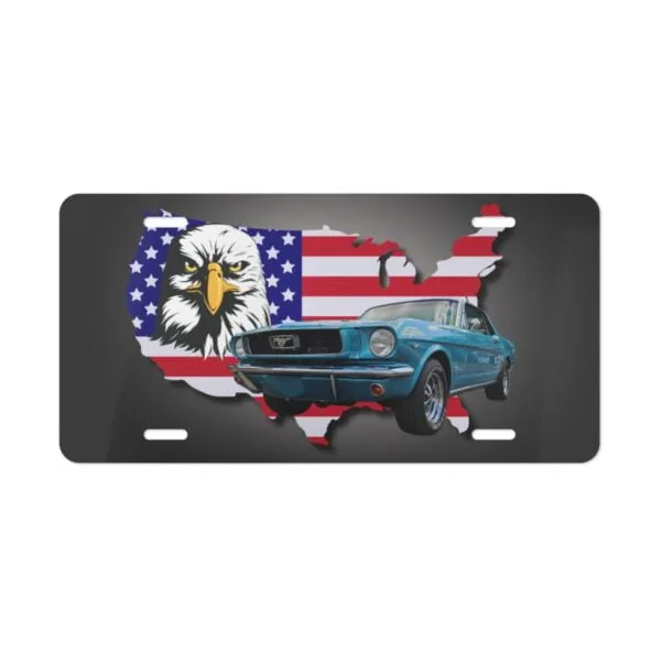 66 Mustang USA - License Plate