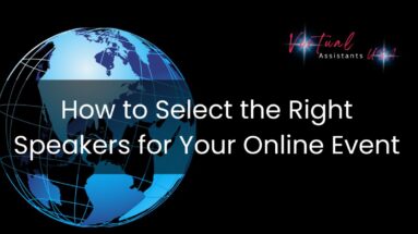 How to Select the Right Speakers for Your Online Event