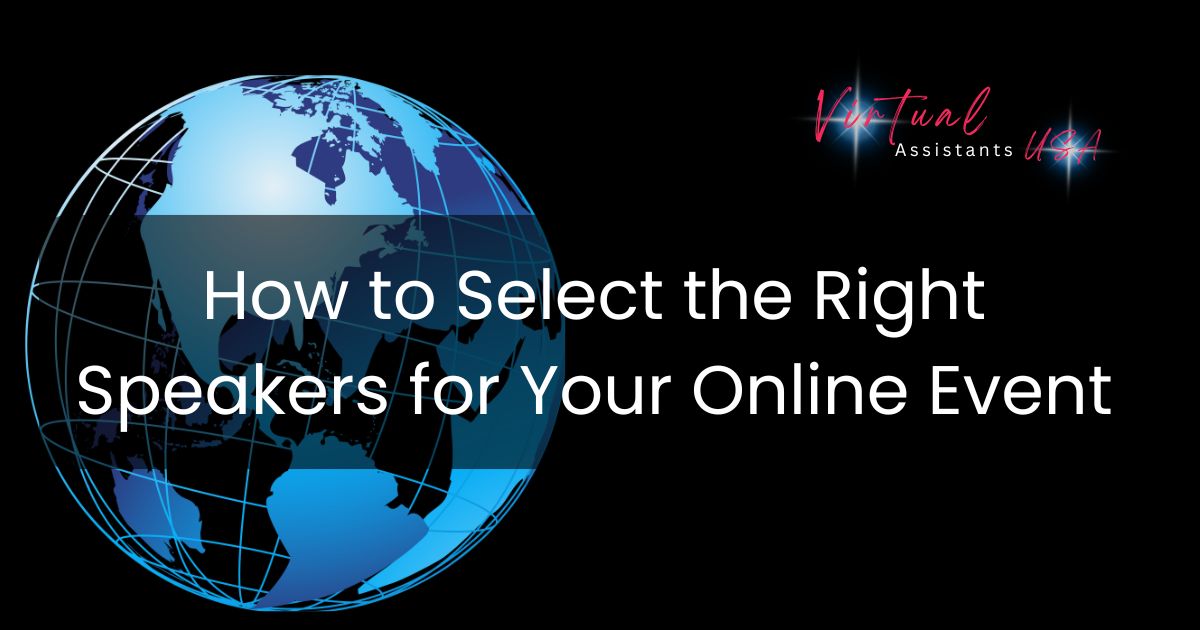 How to Select the Right Speakers for Your Online Event